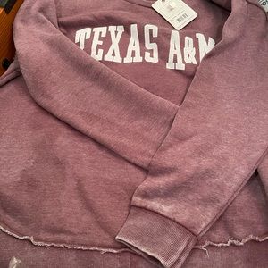 Texas A&M game day spirit sweatshirt. Loose and comfyfor tailgating
